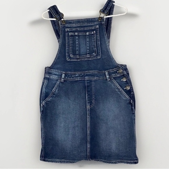 Jeaniologie Denim Overalls Jumper Dress Size 8 Adjustable Cutegoth Kidcore Y2K - Picture 1 of 13